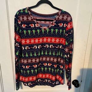 Christmas pajama top